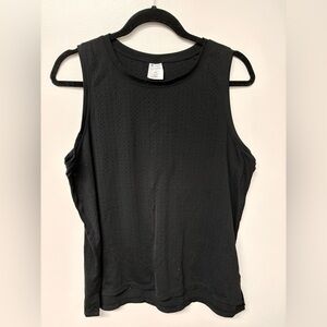 Black Perforated Women's Tank